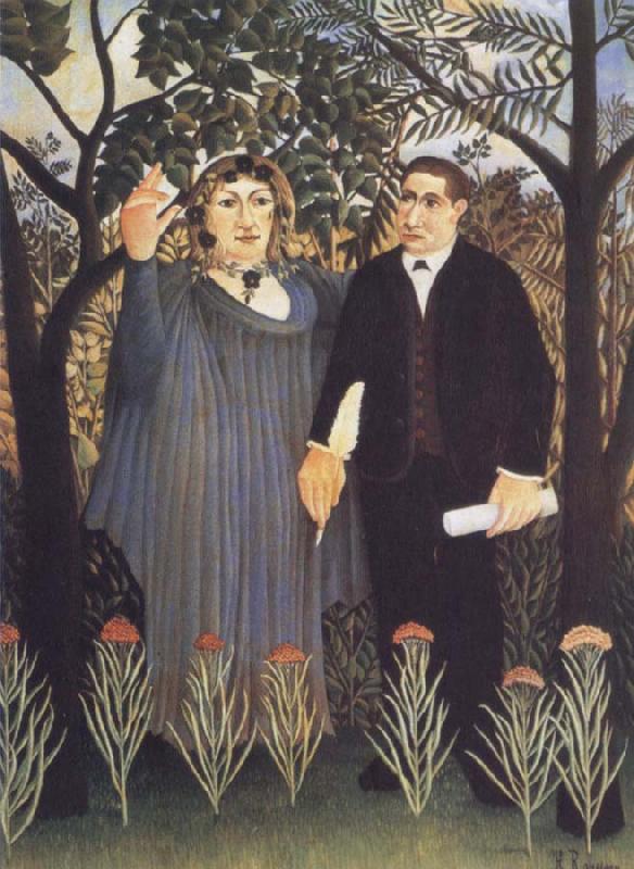 Henri Rousseau The Muse Inspiring the Poet oil painting picture